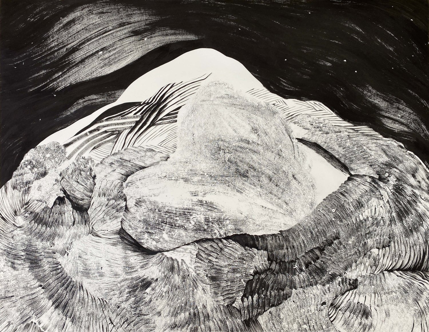 Seed — woodblock monotype