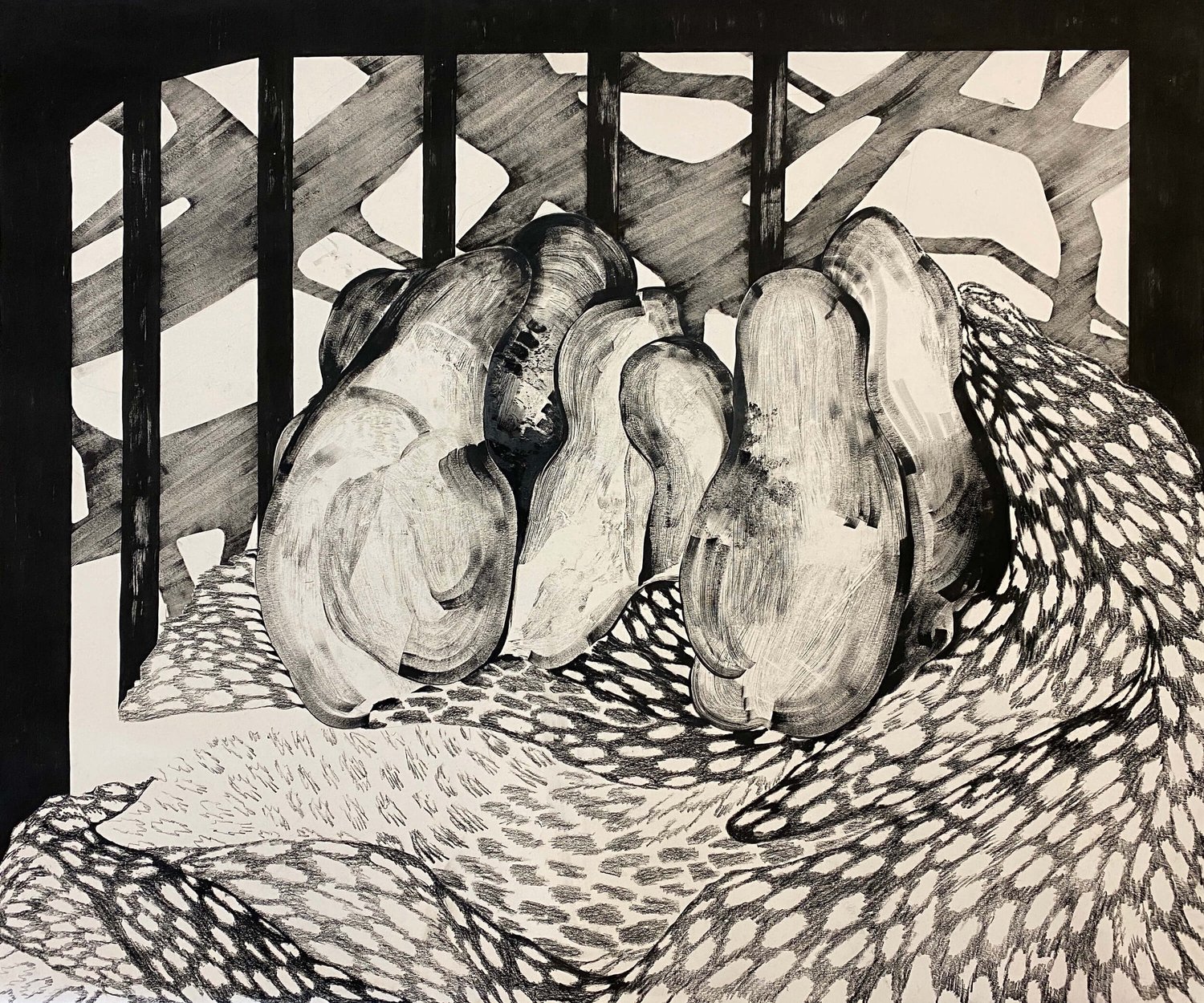 Squash — woodblock print